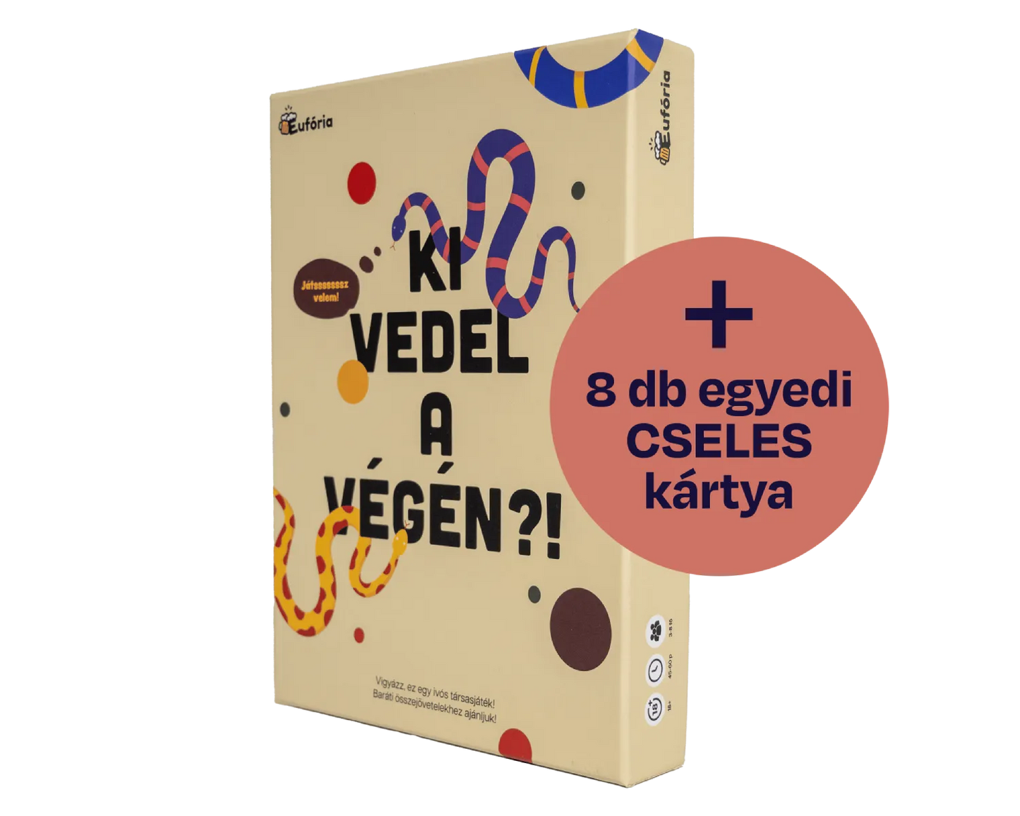 Eufória - Ki vedel a végén?! ivós társasjáték CSELES kiadás